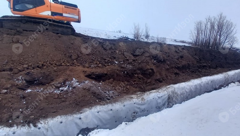 Бентонитовые маты Masterbent P для устройства водоотводной канавы
