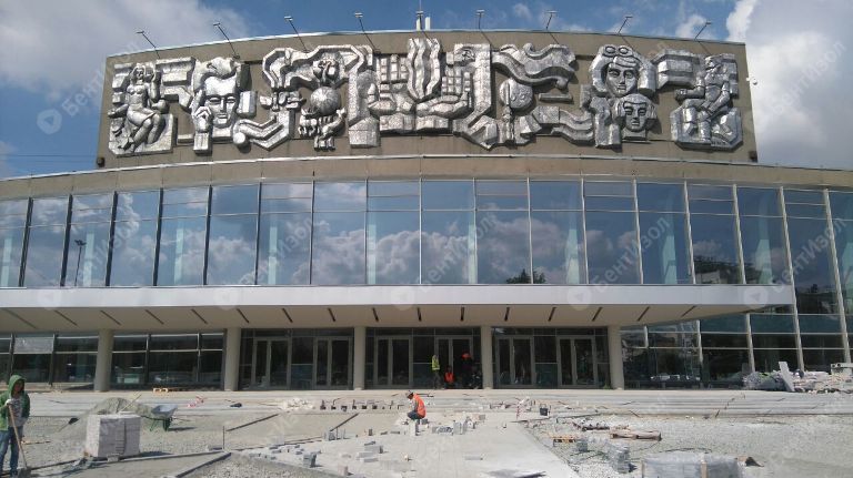 Гидроизоляция фундамента Дворца Молодежи бентонитовыми матами БентИзол