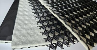 Дренажные маты: сравниваем двуосное, трехосное ядро и полимерные нити