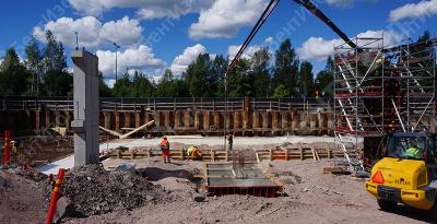 Многоэтажная парковка жилого дома в Эспоо (Финляндии)